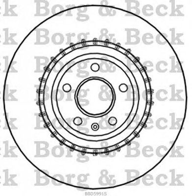 BORG & BECK bbd5991s -  Тормозной диск